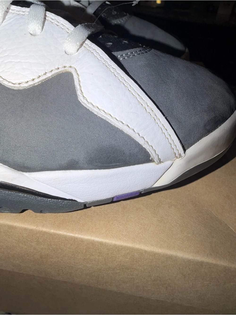 Size 12 Jordan 7 Retro 2021 Flint SKU CU9307-100 Preowned No Box